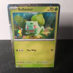 Bulbasaur SVP EN 046 - 151 Black Star Promo - Cosmos Holo Pokemon Card NM - Image 1