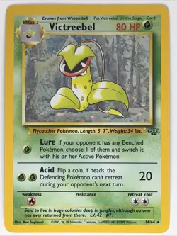 Pokemon TCG Victreebel Jungle 14/64 Holo Unlimited Holo Rare NM - Image 1