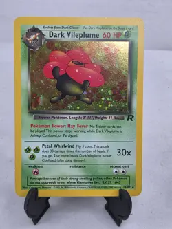 Pokemon TCG 2000 - Dark Vileplume Unlimited Holo Rare - Team Rocket 13/82 - Image 1
