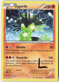 Zygarde (XY Fates Collide) 53/124 Holo Holo Rare Deck Exclusives Pokemon Holo LP - Image 1