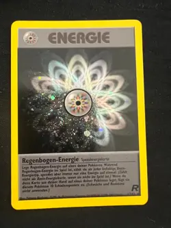 Pokemon Rainbow Energy 17/82 Team Rocket Holo Vintage 2000 German Rare - Image 1