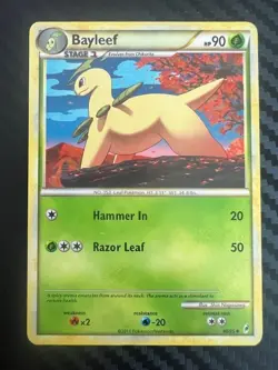 Pokemon TCG Bayleef Call of Legends 40/95 Regular Uncommon DMG - Image 1