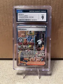 Pokemon TCG Salvatore 212/162 Temporal Forces CGC 9 - Image 1