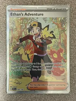 Ethan's Adventure Full Art Trainer - 236/182 - Pokemon TCG Destined Rivals NM - Image 1