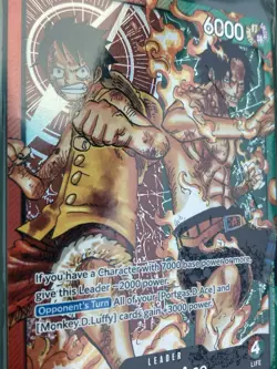 One Piece Card Game Luffy & Ace Leader ST30-001 - English - Image 3