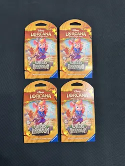 Wilds Unknown Sleeved Booster Packs - LOT OF 4 - Disney Lorcana TCG - Image 2