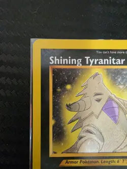 Shining Tyranitar - 113/105 - Pokemon Neo Destiny Unlimited Holo Rare Card LP/NM - Image 3