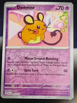 Dedenne 036/091 Reverse Halo - Paldean Fates Scarlet Violet Pokemon Card NM / M - Image 2