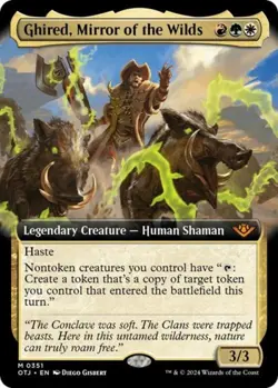 Ghired, Mirror of the Wilds (Extended Art) - Near Mint MTG - Image 1
