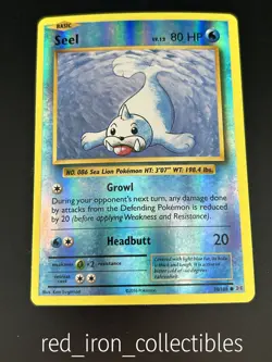 Seel 28/108 NM Reverse Holo Common XY Evolutions Pokemon Card 2016 TCG - Image 1