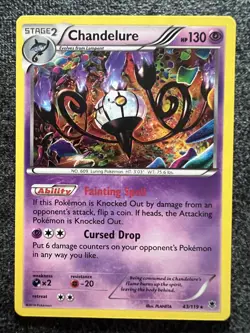 Chandelure 43/119 Holo Rare Pokemon Card NM - Image 1