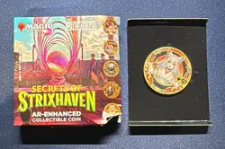 MTG Secrets of Strixhaven promo Collectible Coin Pinfinity Crop Rotation - Image 1