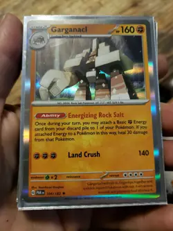 Pokemon TCG Garganacl Ultra Rare Paradox Rift Holo Card 104/ - Image 1