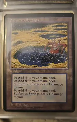 Sulfurous Springs Ice Age Regular Magic the Gathering MTG - Image 1