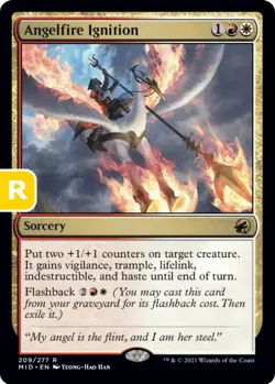 MTG Angelfire Ignition Midnight Hunt Rare Sorcery NM - Image 1