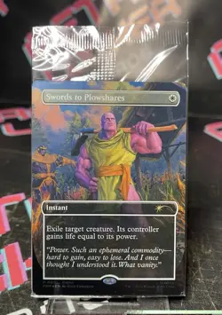 MTG Swords to Plowshares Thanos (Borderless) (PSA Magazine Insert) Promo- Foil - Image 1