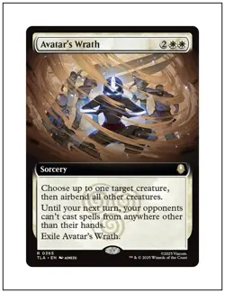 Avatar's Wrath, Extended Art, Avatar, Magic the Gathering MTG NM - Image 1