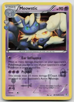 Meowstic RC15/RC32 Uncommon Generations Pokemon Holo Near Mint - Image 1