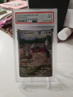 2023 POKEMON SVP EN-SV POKEMON CENTER PROMO #014 KORAIDON PSA 9 - Image 1