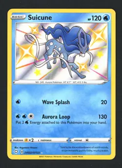 Suicune SV022/SV122 Shining Fates: Shiny Vault Holo Rare Pokemon TCG - Image 1