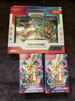 Ascended Heroes Booster Bundle X2 And First Partner Series 2 X1 Brand New Sealed - Image 1