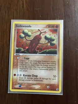 2005 Pokemon TCG EX Unseen Forces Holo Rare Sudowoodo 15/115 60 HP MP - Image 1