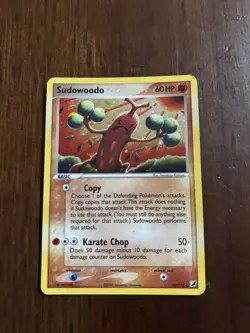 2005 Pokemon TCG EX Unseen Forces Holo Rare Sudowoodo 15/115 60 HP MP - Image 2