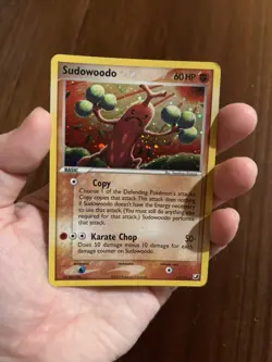 2005 Pokemon TCG EX Unseen Forces Holo Rare Sudowoodo 15/115 60 HP MP - Image 5