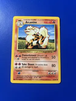 1999 Pokemon Arcanine #23/102 - Image 1