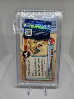 1999 Topps Pokemon T.V. Rainbow Foil Charizard #6 Second Print CGC 10 - Image 2