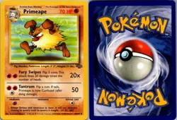 Primeape 43/64 Uncommon Jungle Pokemon Unlimited Lightly Played - Image 1