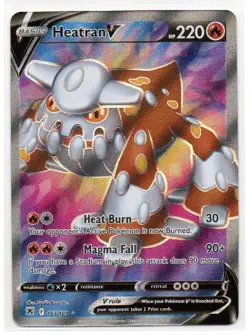 Heatran V 165/189 Ultra Rare Astral Radiance Pokemon Holo Near Mint - Image 1