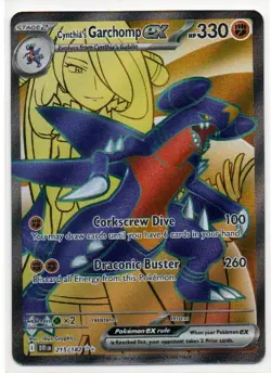 Cynthia's Garchomp ex 215/182 Ultra Rare Destined Rivals Pokemon Near Mint - Image 1