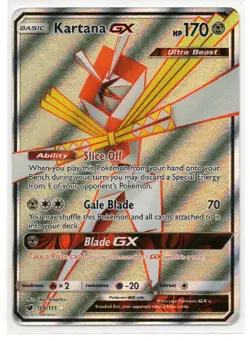Kartana GX 106/111 Ultra Rare Crimson Invasion Pokemon Holo Near Mint - Image 1