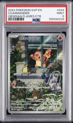 2023 POKEMON SVP EN-SV BLACK STAR PROMO #044 CHARMANDER PSA 9 - Image 1