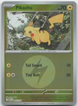 Pikachu (Energy Symbol Pattern) 055/217 Ascended Heroes Pokemon Reverse Holo NM - Image 1