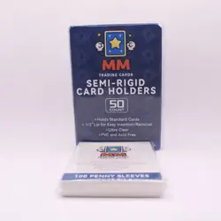 PSA Grading Submission Kit – 50 Semi Rigid Card Saver + 100 Sleeves Pokemon TCG - Image 1