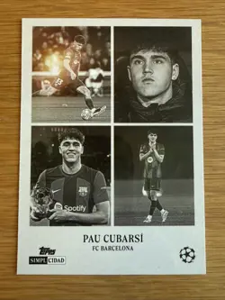 Topps Simplicidad Simplicity 2026 Pau Cubarsi Barcelona Raices Roots Card - Image 1