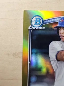 Sean Keys 2025 Bowman Chrome True Gold Refractor Auto /50 (See Description) - Image 3