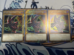 Yugioh Dark Magician (Arkana) Platinum Secret Rare RA04-EN106 x3 - Image 1