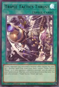 Yugioh! Triple Tactics Thrust - CH01-EN030 - Ultra Rare - 1st Edition Near Mint, - Image 1