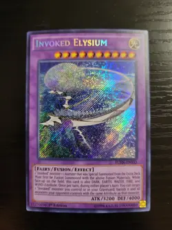 Yugioh Invoked Elysium FUEN-EN033 Secret Rare Unlimited - Image 1