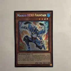 Konami Yu-Gi-Oh! TCG Masked HERO Fountain BLGG-EN029 1st Ed Secret Foil - Image 1