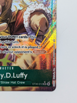 Monkey D. Luffy ST30-012 SR Parallel Start Deck EX Luffy & Ace ONE PIECE Card NM - Image 5