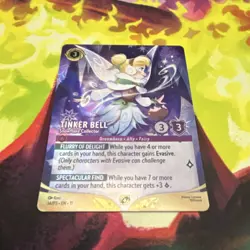Disney Lorcana TCG Tinker Bell - Snowflake Collector 34/P3 Foil Set Champ Promo - Image 2