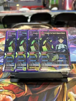 Union Arena 4x Evangelion Test Type-01 Spear of Gaius Foil UE15BT/EVA-1-033 NM - Image 1