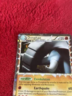 Donphan (Prime) 107/123 Heartgold & Soulsilver Holo Pokemon Card Played - Image 5