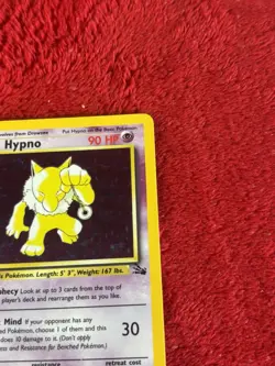 Hypno 8/62 Fossil Holo Wotc Pokemon Card Played 1999 - Image 2