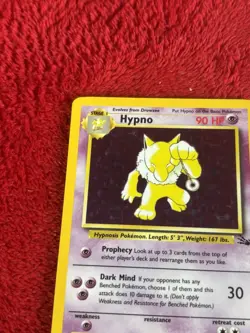 Hypno 8/62 Fossil Holo Wotc Pokemon Card Played 1999 - Image 3