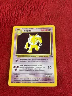 Hypno 8/62 Fossil Holo Wotc Pokemon Card Played 1999 - Image 5